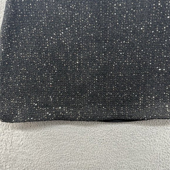 J. Inc Tube Skirt Women's Large Black Tweed Sequenced Tube Skirt Ladies L - Picture 3 of 15